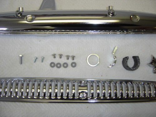 (08A) Muffler Assy. Complete Chrome Honda CT70K0 CT70K0H OEM-hondanuts-Z50-CT70-QA50-SL70-XR75-parts-NOS-OEM-Honda