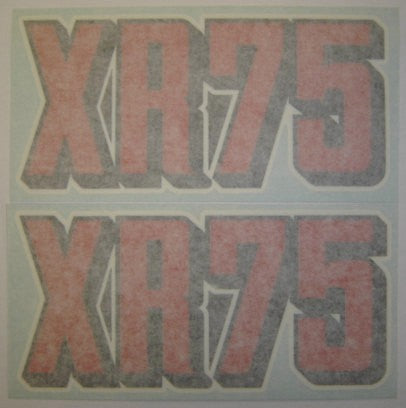 Side Cover Decal Set Honda XR75K0-hondanuts-Z50-CT70-QA50-SL70-XR75-parts-NOS-OEM-Honda
