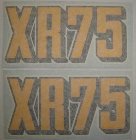 Side Cover Decal Set Honda XR75K1-hondanuts-Z50-CT70-QA50-SL70-XR75-parts-NOS-OEM-Honda