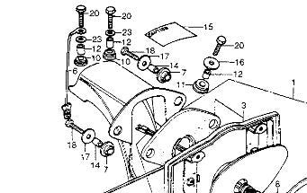 Decal Battery Vent Honda CT70K1-1979-hondanuts-Z50-CT70-QA50-SL70-XR75-parts-NOS-OEM-Honda