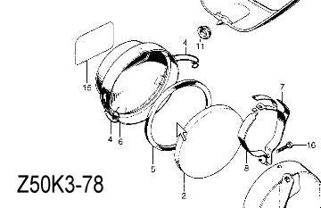 (15) Decal Air Cleaner Honda Z50K3-78 Z50R 1979-87 CT70K1-82-hondanuts-Z50-CT70-QA50-SL70-XR75-parts-NOS-OEM-Honda