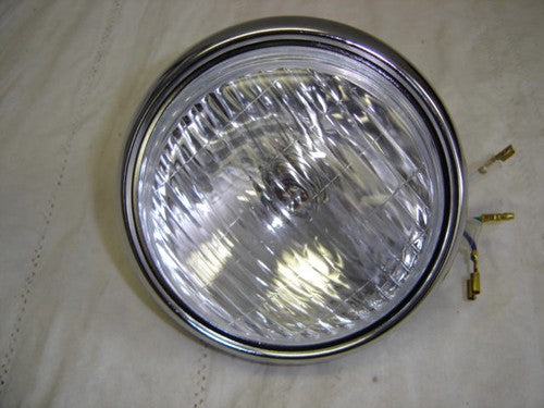 thumbnail image 2 of Chrome Headlight Case With Glass Lens – Fits Honda CL50 CL70 SL70 XL70 CT70 – 6V 2 of 6
