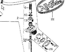 Petcock Mounting Packing Fuel Tank Honda Z50K1 QA50 MR50 OEM-hondanuts-Z50-CT70-QA50-SL70-XR75-parts-NOS-OEM-Honda