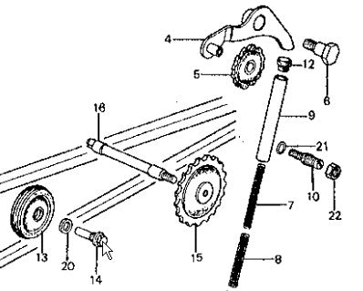 (03) Cam Chain Tensioner Arm Honda Z50 CT70 ATC70 SL70 OEM-hondanuts-Z50-CT70-QA50-SL70-XR75-parts-NOS-OEM-Honda