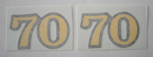 Side Cover Decal Set Honda SL70 K1-hondanuts-Z50-CT70-QA50-SL70-XR75-parts-NOS-OEM-Honda