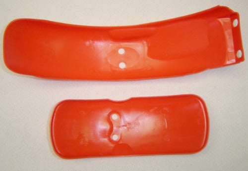 (08B) Fender Set Red New Material Honda Z50R 1979 to 1987-hondanuts-Z50-CT70-QA50-SL70-XR75-parts-NOS-OEM-Honda
