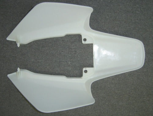 (01A, 02A) Plastics Set White Honda Z50R 1988 to 1999-hondanuts-Z50-CT70-QA50-SL70-XR75-parts-NOS-OEM-Honda