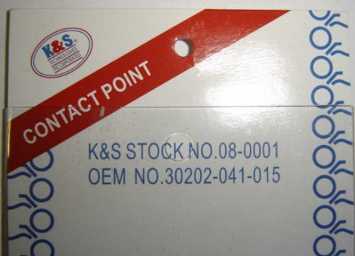 (02B) Ignition Points K&S Honda Z50 CT70 SL70-hondanuts-Z50-CT70-QA50-SL70-XR75-parts-NOS-OEM-Honda