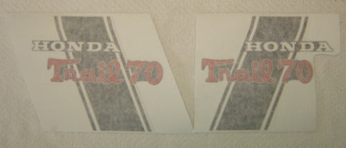 Honda CT70 K0H 4 Speed Main Frame Decal Set-hondanuts-Z50-CT70-QA50-SL70-XR75-parts-NOS-OEM-Honda