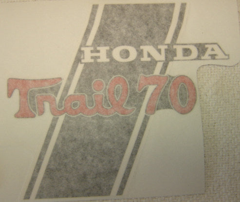Honda CT70 K0H 4 Speed Main Frame Decal Set-hondanuts-Z50-CT70-QA50-SL70-XR75-parts-NOS-OEM-Honda