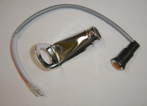 (05) Turn Signal Indicator Light w/ Chrome Bracket Honda CT70 K3-78-hondanuts-Z50-CT70-QA50-SL70-XR75-parts-NOS-OEM-Honda