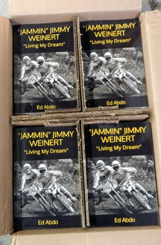 Book "Jammin" Jimmy Weinert "Living my Dream"-hondanuts-Z50-CT70-QA50-SL70-XR75-parts-NOS-OEM-Honda