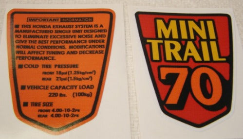 Side Frame Decal Honda CT70 1980-hondanuts-Z50-CT70-QA50-SL70-XR75-parts-NOS-OEM-Honda