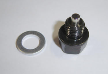 (16B/20B) Magnetic Drain Bolt & Crush Washer Kit Honda Z50 CT70 QA50-hondanuts-Z50-CT70-QA50-SL70-XR75-parts-NOS-OEM-Honda