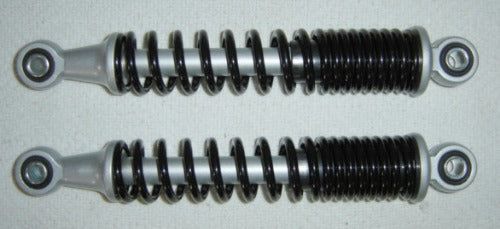 (01A) Rear Shock Set Honda Minitrail Z50 78-83 Black-hondanuts-Z50-CT70-QA50-SL70-XR75-parts-NOS-OEM-Honda