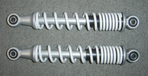 (01) Rear Shock Set Honda Minitrail Z50R 1987-1999 White-hondanuts-Z50-CT70-QA50-SL70-XR75-parts-NOS-OEM-Honda