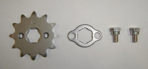 (09A, 10A, 12A) Front Drive Sprocket w/ plate and bolts Honda Z50 CT70 SL70-hondanuts-Z50-CT70-QA50-SL70-XR75-parts-NOS-OEM-Honda