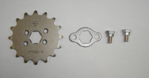 Front Drive Sprocket w/ plate and bolts Honda Z50 CT70 SL70-hondanuts-Z50-CT70-QA50-SL70-XR75-parts-NOS-OEM-Honda