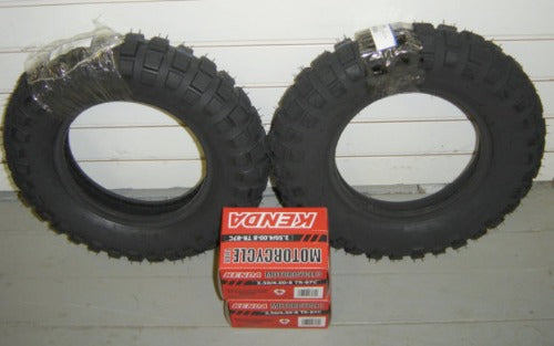 (11A/12) Shinko 8" Tires and Tubes Z50-hondanuts-Z50-CT70-QA50-SL70-XR75-parts-NOS-OEM-Honda