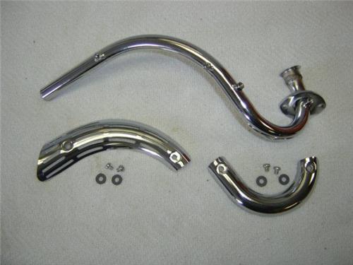 Exhaust Headpipe with Heat Shields Kit Honda Z50 K0 K1-hondanuts-Z50-CT70-QA50-SL70-XR75-parts-NOS-OEM-Honda