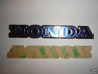 Gas Tank Emblem Set Honda SL70 K0-hondanuts-Z50-CT70-QA50-SL70-XR75-parts-NOS-OEM-Honda