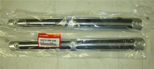 Heat Shield Set Honda CB750 Exhaust Muffler K1-76 OEM-hondanuts-Z50-CT70-QA50-SL70-XR75-parts-NOS-OEM-Honda