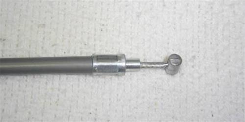 (01B) Honda Z50 K0 Minitrail Reproduction Gray Cable Set Throttle and Brake Cables-hondanuts-Z50-CT70-QA50-SL70-XR75-parts-NOS-OEM-Honda