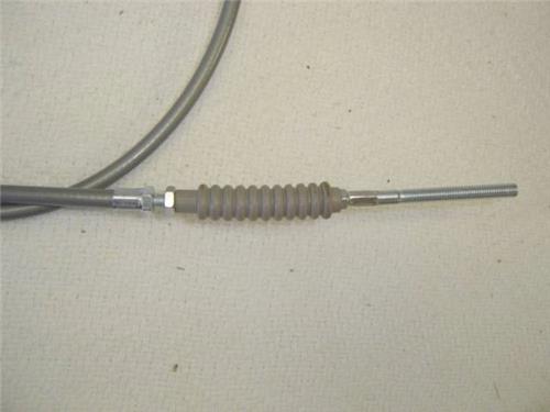 (01B) Honda Z50 K0 Minitrail Reproduction Gray Cable Set Throttle and Brake Cables-hondanuts-Z50-CT70-QA50-SL70-XR75-parts-NOS-OEM-Honda