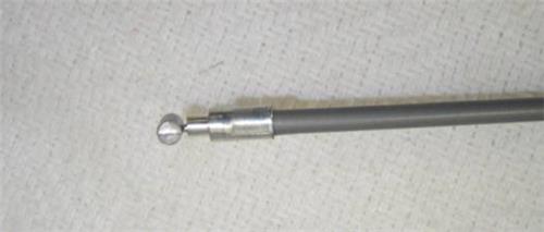 (01B) Honda Z50 K0 Minitrail Reproduction Gray Cable Set Throttle and Brake Cables-hondanuts-Z50-CT70-QA50-SL70-XR75-parts-NOS-OEM-Honda