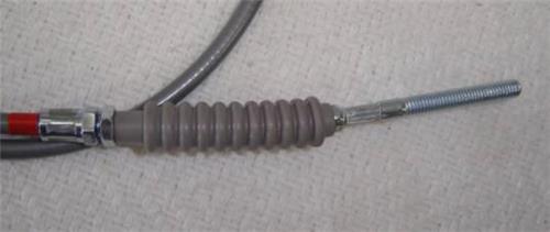 (01C) Honda Z50 K1 Minitrail Reproduction Gray Cable Set Throttle and Brake Cables-hondanuts-Z50-CT70-QA50-SL70-XR75-parts-NOS-OEM-Honda