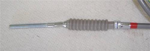Honda Z50 K1 Minitrail Reproduction Gray Rear Brake Cable with Switch-hondanuts-Z50-CT70-QA50-SL70-XR75-parts-NOS-OEM-Honda