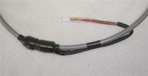 (05B) Honda Z50 K1 Minitrail Reproduction Gray Rear Brake Cable with Switch-hondanuts-Z50-CT70-QA50-SL70-XR75-parts-NOS-OEM-Honda