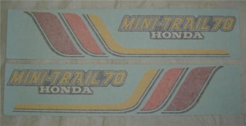 (11J/12J) Honda CT70 1978 3 Speed Main Frame Decal Set-hondanuts-Z50-CT70-QA50-SL70-XR75-parts-NOS-OEM-Honda