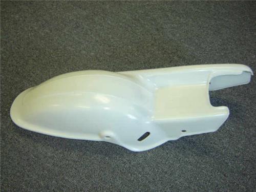 (05D) Plastic Fender Set Honda QA50 K1 K2 K3 White-hondanuts-Z50-CT70-QA50-SL70-XR75-parts-NOS-OEM-Honda