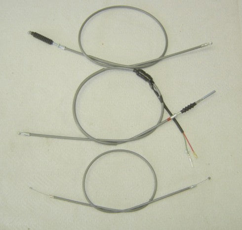 Cable Set Gray Honda CT70K0 Reproduction-hondanuts-Z50-CT70-QA50-SL70-XR75-parts-NOS-OEM-Honda