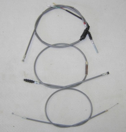 Honda CT70K1H Reproduction Gray Cable Set-hondanuts-Z50-CT70-QA50-SL70-XR75-parts-NOS-OEM-Honda