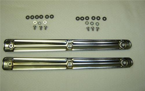 Heat Shield Set Honda CB750 Exhaust Muffler K1-76-hondanuts-Z50-CT70-QA50-SL70-XR75-parts-NOS-OEM-Honda