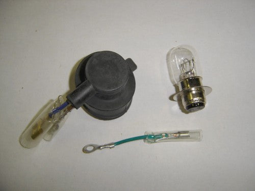 (09A) Headlight Socket Kit Honda Minitrail Z50 K1-K2-hondanuts-Z50-CT70-QA50-SL70-XR75-parts-NOS-OEM-Honda