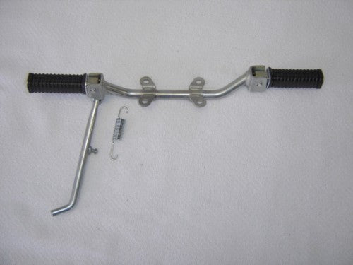 Footpeg Assy. w/ Kickstand Spring Honda Z50K0-K2 OEM-hondanuts-Z50-CT70-QA50-SL70-XR75-parts-NOS-OEM-Honda