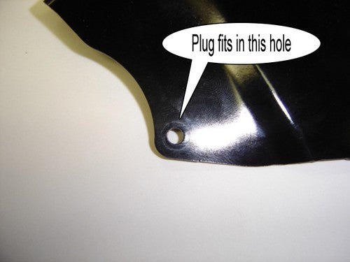 (01A) Chain Guard Rubber Plug Honda Z50K3-78  Black-hondanuts-Z50-CT70-QA50-SL70-XR75-parts-NOS-OEM-Honda