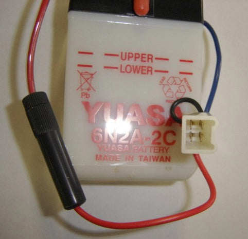 (02A) Battery 6N2A-2C Honda CT70K0 SL70K0-hondanuts-Z50-CT70-QA50-SL70-XR75-parts-NOS-OEM-Honda