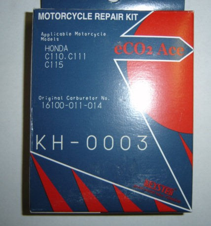 Carburetor Rebuild Kit Honda CA110 Keyster-hondanuts-Z50-CT70-QA50-SL70-XR75-parts-NOS-OEM-Honda