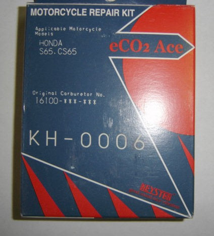 Carburetor Rebuild Kit Honda S65 Keyster-hondanuts-Z50-CT70-QA50-SL70-XR75-parts-NOS-OEM-Honda