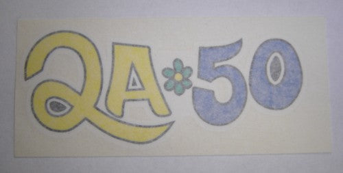 (08) Decal Front Fender Honda QA50K0-hondanuts-Z50-CT70-QA50-SL70-XR75-parts-NOS-OEM-Honda