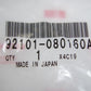 Hex Bolt 8 x 16mm Honda OEM