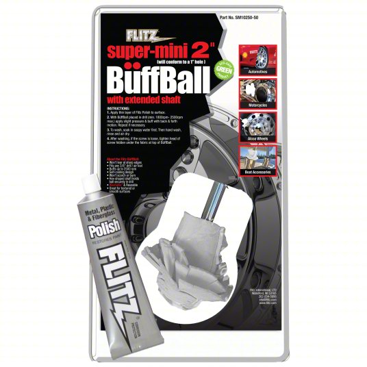 Flitz 2" Buff Ball W/ 1.76oz tube