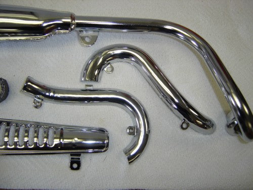 Muffler Assy. Complete Chrome Honda CT70K0 CT70K0H OEM-hondanuts-Z50-CT70-QA50-SL70-XR75-parts-NOS-OEM-Honda