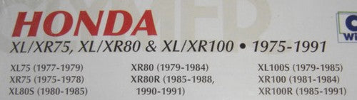Clymer Repair Manual Honda XL/XR75 XL/XR80 XL/XR100 1975-1991-hondanuts-Z50-CT70-QA50-SL70-XR75-parts-NOS-OEM-Honda