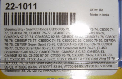 Steering Stem Bearing Kit CB350 CB500 CB550 CB750-hondanuts-Z50-CT70-QA50-SL70-XR75-parts-NOS-OEM-Honda