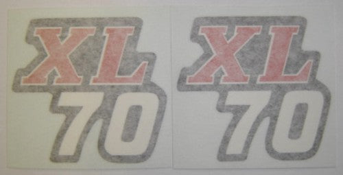 Side Cover Decal Set Honda XL70K1-hondanuts-Z50-CT70-QA50-SL70-XR75-parts-NOS-OEM-Honda